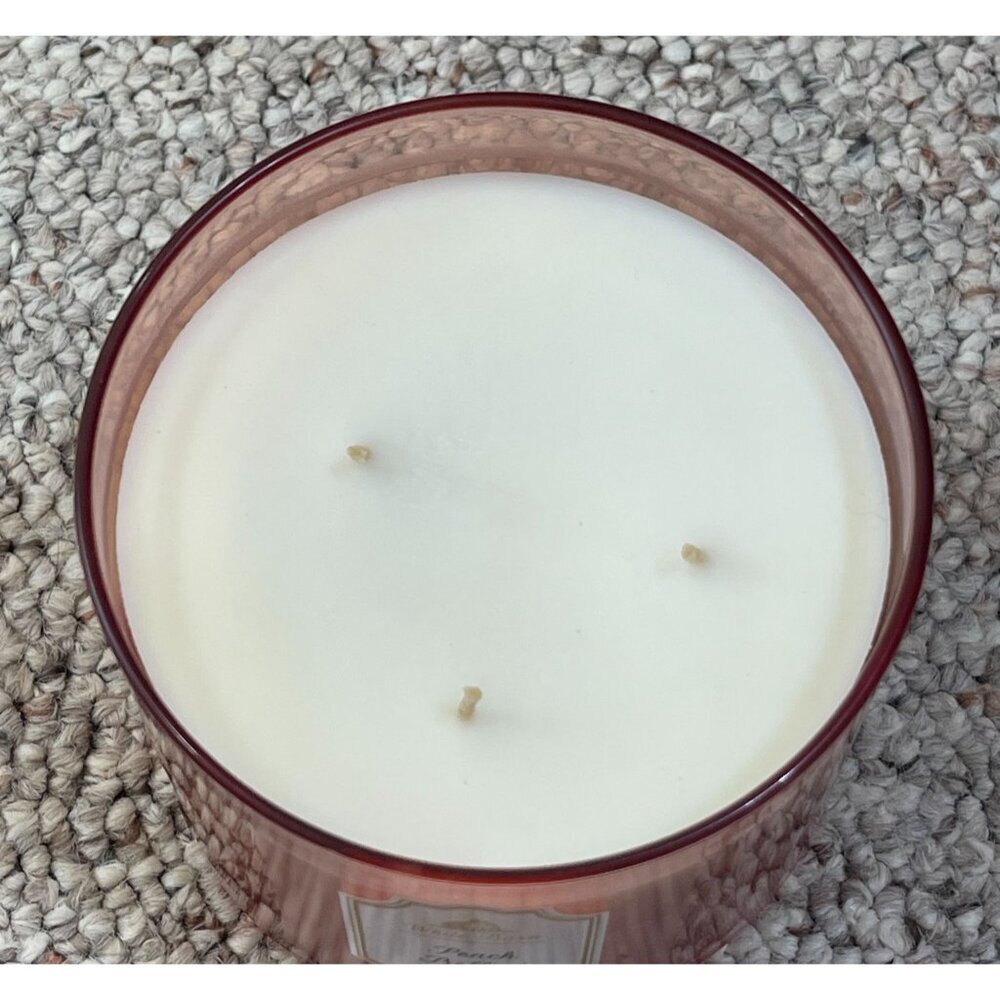 Bath & Body Works Peach Bellini Scented Candle 3 Wick 14.5oz - Picture 6 of 8